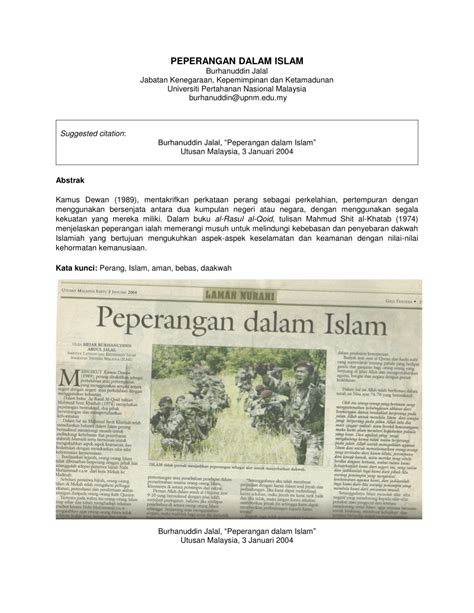 Soalan Esei Peperangan Dalam Islam Image