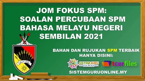 Soalan Percubaan Spm 2021 Ekonomi Negeri Sembilan Image